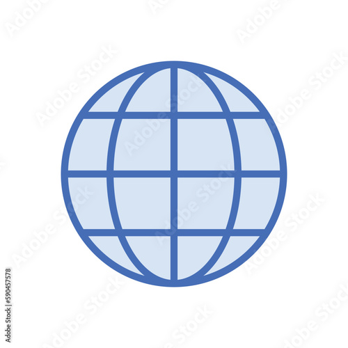 Global Security icon vector stock.