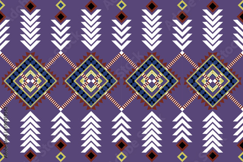 Motif ethnic handmade beautiful Ikat art. Ethnic abstract floral seamless pattern on background art. folk embroidery, Peruvian, Indian, Asia, Moroccan, Turkey, and Uzbek style. Aztec geometric art orn