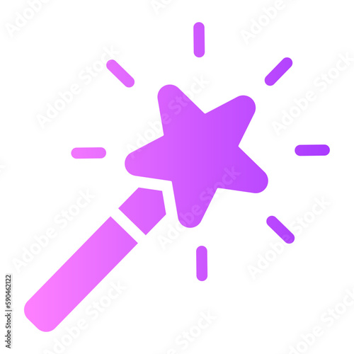 magic wand gradient icon