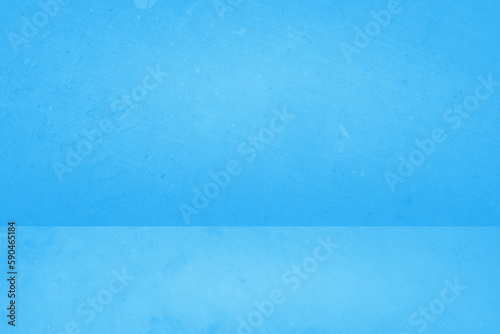 Blue color background empty space scene. used for business presentations of cosmetics and other products for sale in online stores. summer background with minimal concept