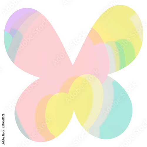 Pastel Abstract Butterfly © NUNTHAPORN