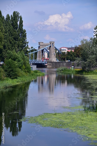Fototapeta Naklejka Na Ścianę i Meble -  Most Grunwaldzki, rzeka Odra, Wrocław, Dolny Śląsk,
