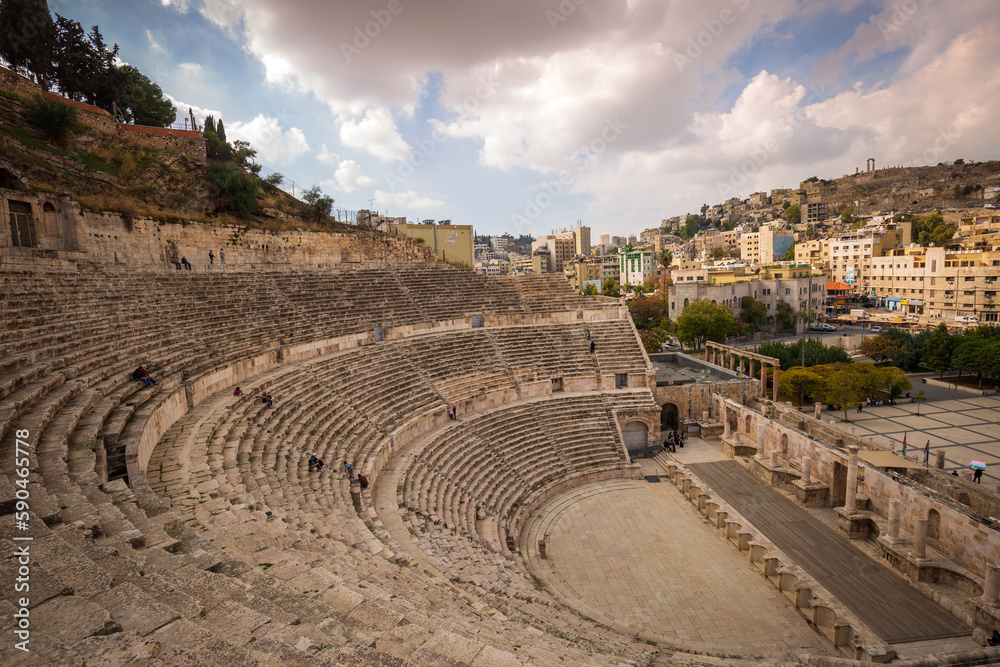 Roman amp theater in Amman  