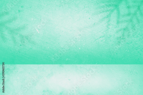 green color background empty space scene. used for business presentations of cosmetics and other products for sale in online stores. summer background with minimal concept