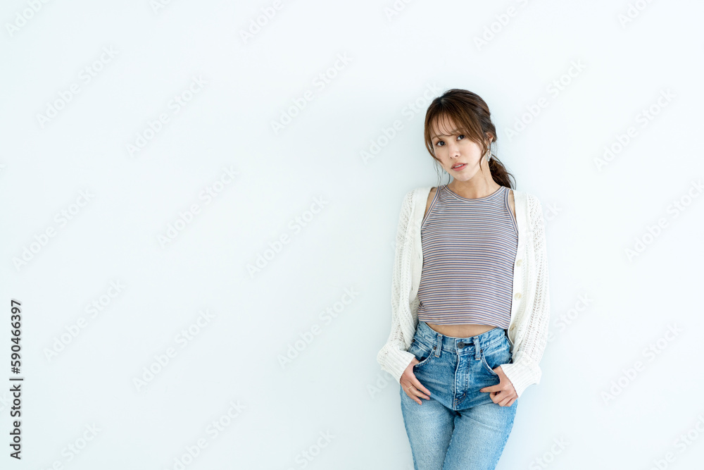 ポニーテールの女性 ポニーテールの女性