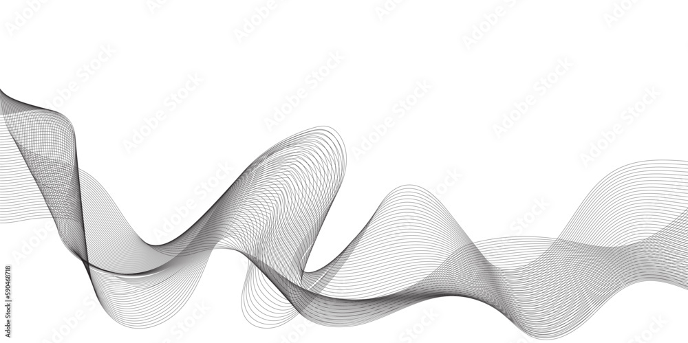 Abstract wave grey curve liens background. Abstract wave grey curve liens background.