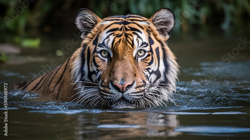 tiger in water