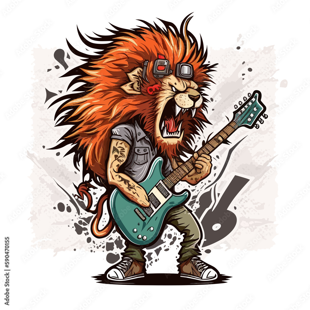 Lions Den! Rock out with this lion rockstar! Lions Den! Rock out with this lion rockstar!