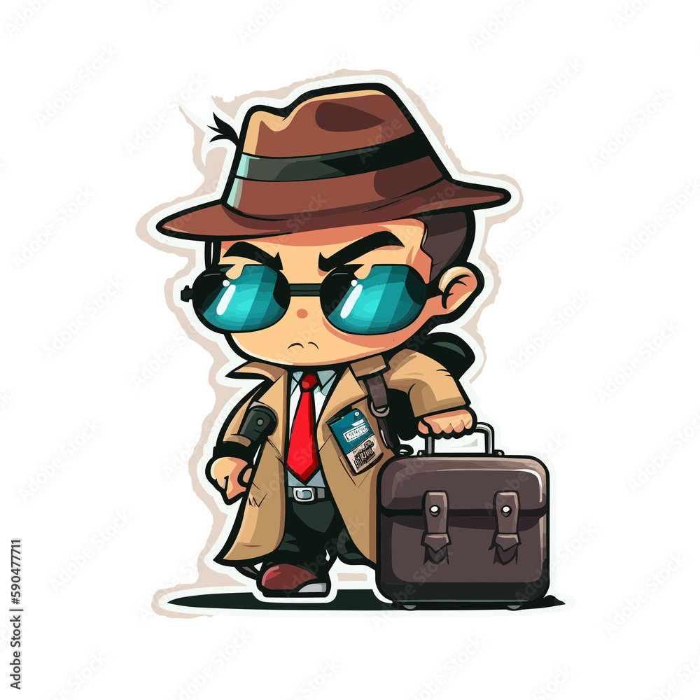 Obraz premium Top Secret! Go on a covert mission with this spy agent!