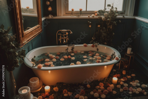 bathtub aesthetic Generative AI