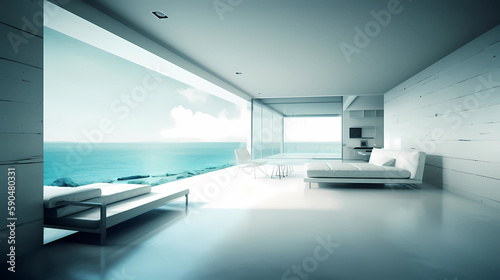 Modern architecture living room.  © EmreAkmanPhotos