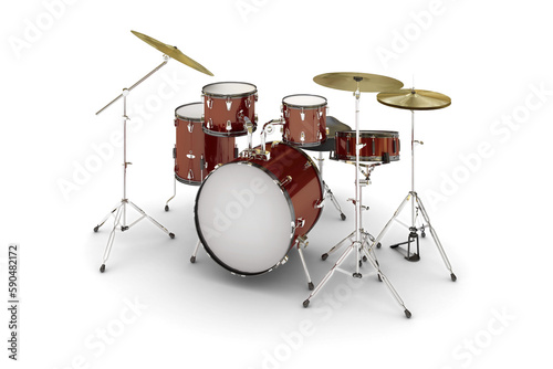 Schlagzeug (Drum Set) - isoliert