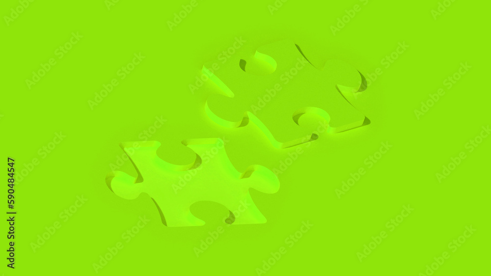 a piece of stone puzzle. Cutout from puzzle lies next to game. Horizontal image. 3D drawing. 3D rendering. a piece of stone puzzle. Cutout from puzzle lies next to game. Horizontal image. 3D drawing. 3D rendering.