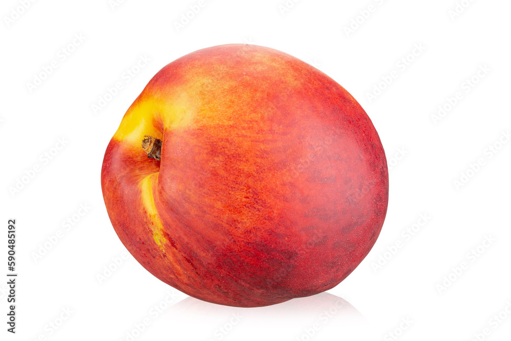 Nectarine peach fruit isolated on white background. Organic peach. File contains clipping path. Nectarine peach fruit isolated on white background. Organic peach. File contains clipping path.