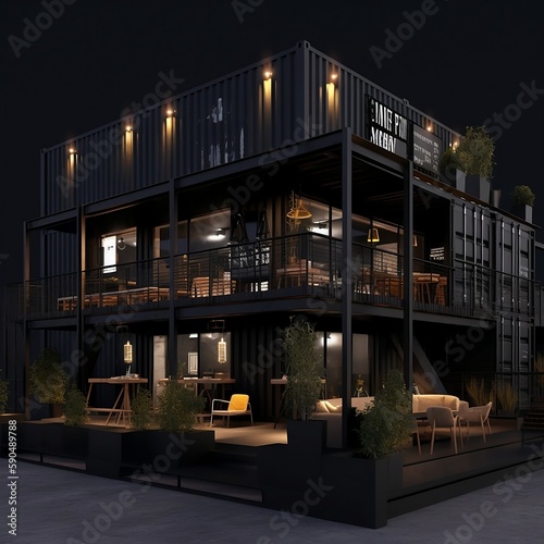 shipping container home  © Andrew
