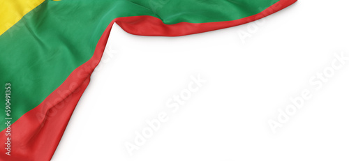 Konstfotografi Banner with flag of Lithuania over transparent background