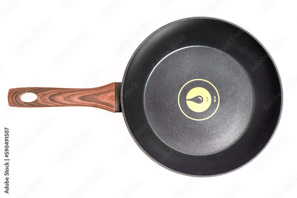 Fototapeta premium Frying Pan Close-up Isolated on White