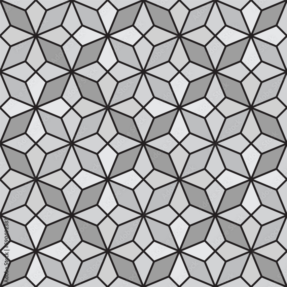 Seamless islamic pattern. Background vector illustration. Seamless girih pattern. Traditional Islamic Design. Mosque decoration element. Seamless geometric pattern. Vector ornamental pattern.