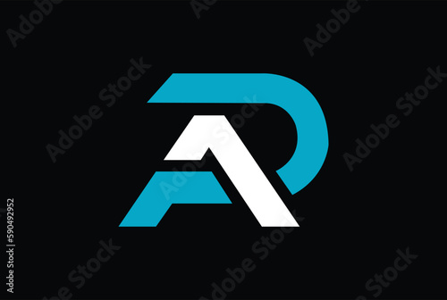 Abstract letter AD vector logo design, letter Ap, text s logo design photo