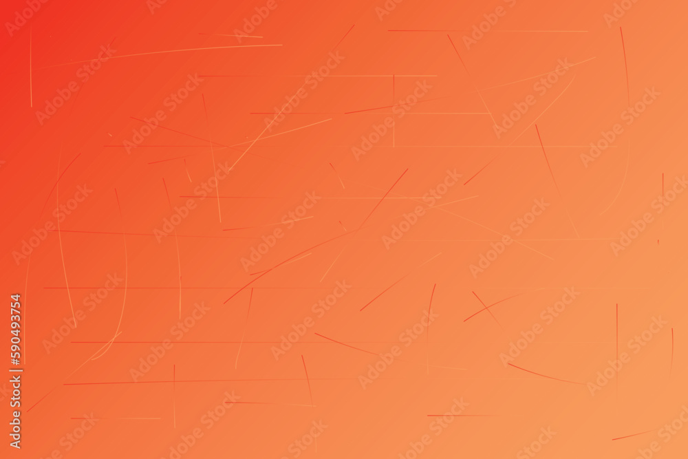 Abstract orange gradient background with lines