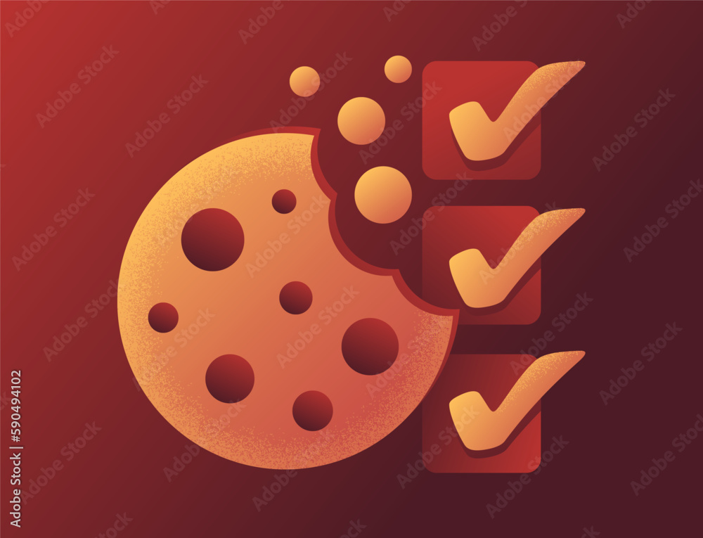 Accept Cookies - banner for pop-up window Stock Vector | Adobe Stock