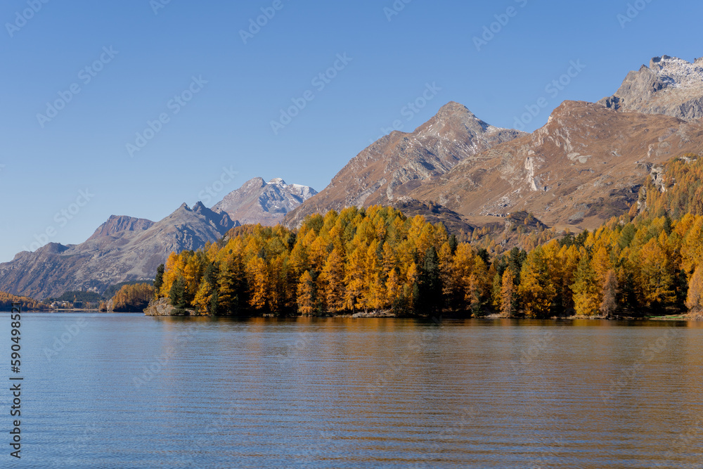 Fototapeta premium Engadin im Herbst