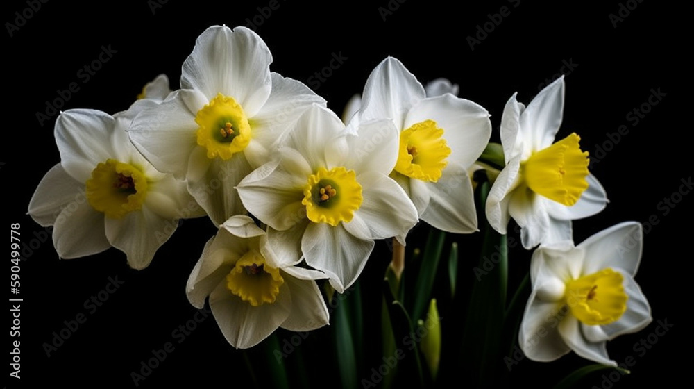Generate a description of an ornament made of tulips, daffodils, and snowdrops with a tenderness of 200 words. Leave only nouns and adjectives. Divide the words with commas. Generative AI Generate a description of an ornament made of tulips, daffodils, and snowdrops with a tenderness of 200 words. Leave only nouns and adjectives. Divide the words with commas. Generative AI