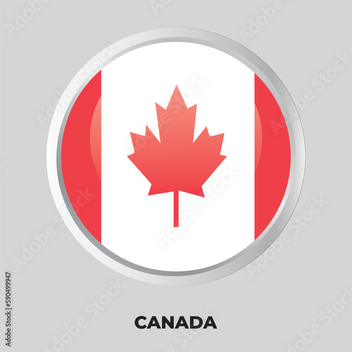 button flag of canada