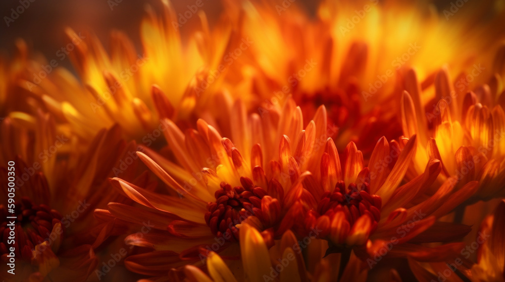 Radiant bursts of light in warm oranges and yellows Generative AI Radiant bursts of light in warm oranges and yellows Generative AI