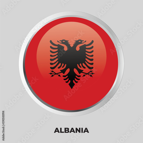 button flag of albania