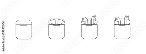 Apple AirPods with Charging Case  2nd Gen  Icons
