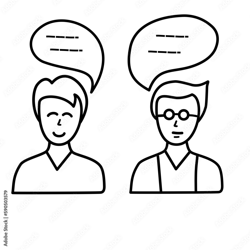 talking person icon talking person icon