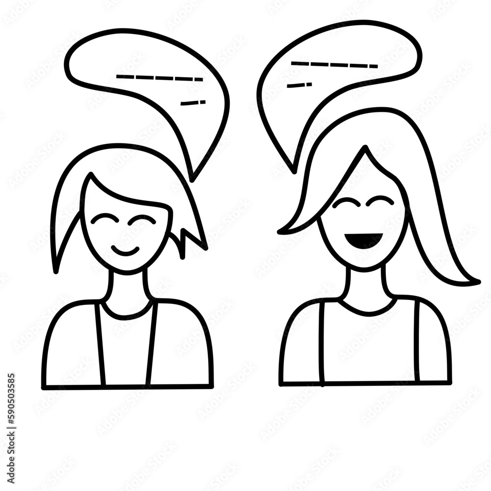 talking person icon