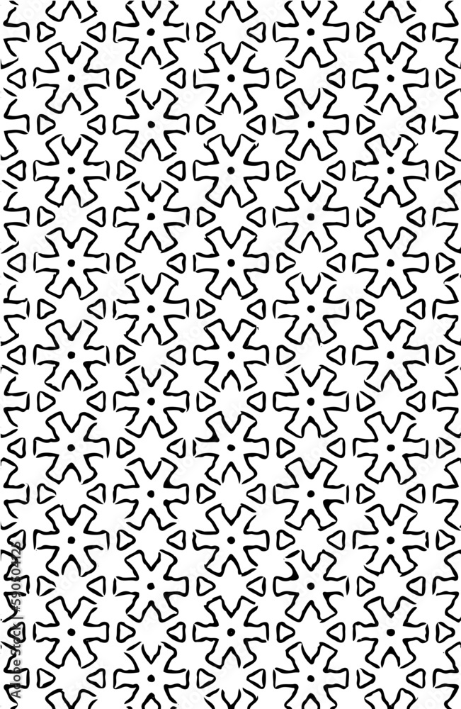Seamless geometric shapes repeated grid pattern design vector element in black color Seamless geometric shapes repeated grid pattern design vector element in black color
