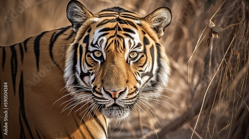Majestic Bengal Tiger in the Wild © Emojibb.Family