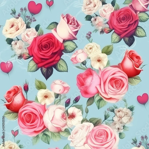 roses pattern