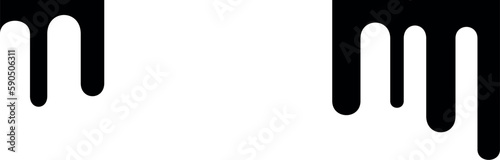 abstraction of black paint on the wall, vector smudges