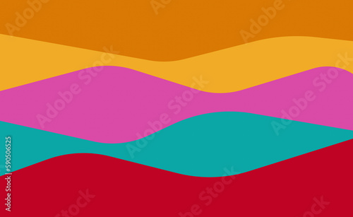 Wellen Farbig Hintergrund Design Vorlage © MaxStock