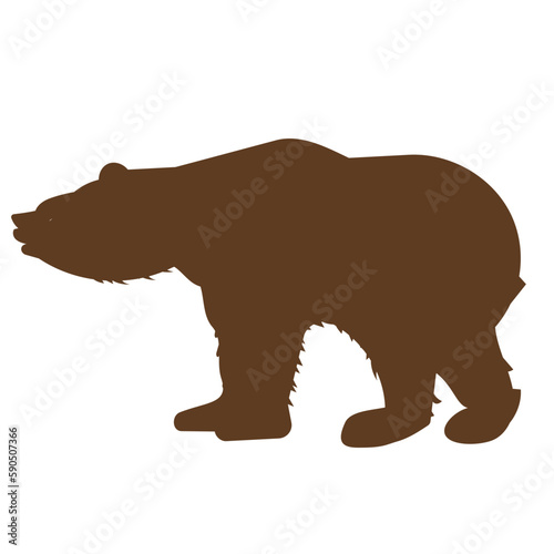 brown bear silhouette
