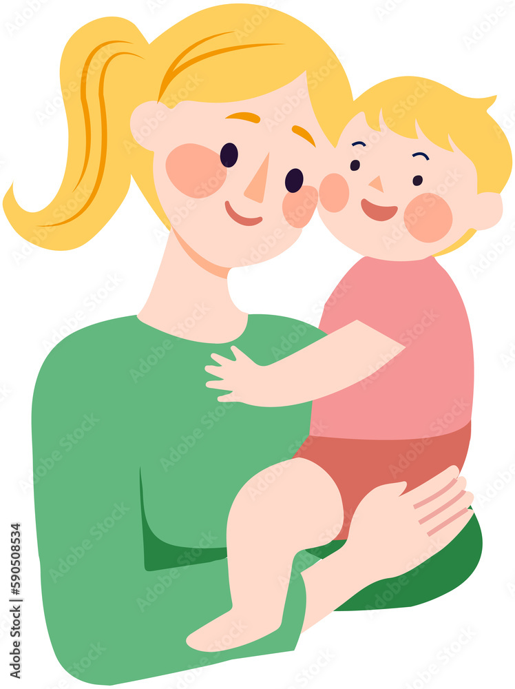Mom Holding Baby lcon Mom Holding Baby lcon
