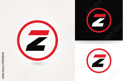 Z letter logo design with circle template Free Download Z letter logo design with circle template - GFXLoad