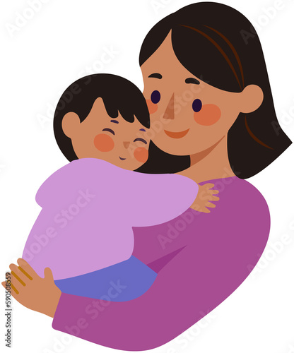 Mom Holding Baby lcon