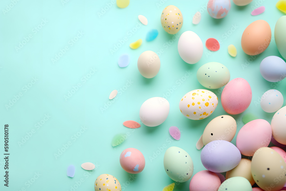 Colorful Easter Egg Background