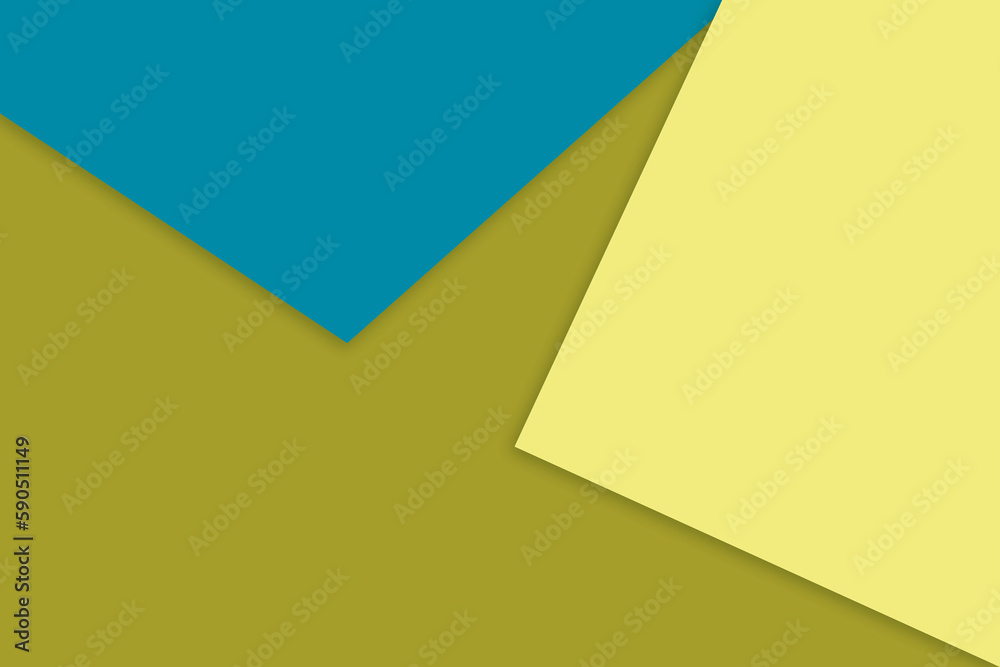Geometric abstract background with shadow paper cut layers