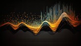 Abstract sound beat wave background, ai generated, Generative AI