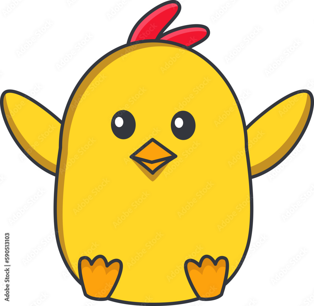 Cute Chicken Illustration Vector Cute Chicken Illustration Vector
