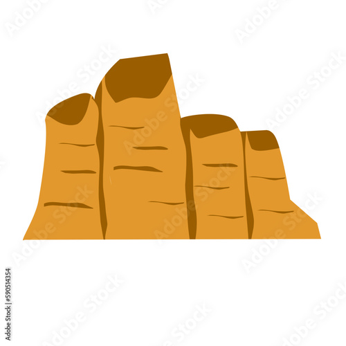 desert mountain illustration