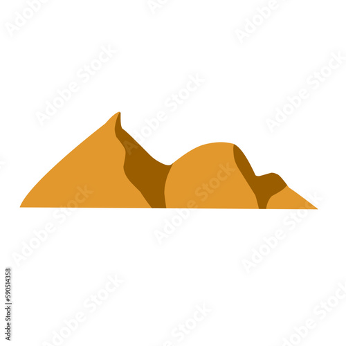 desert mountain illustration