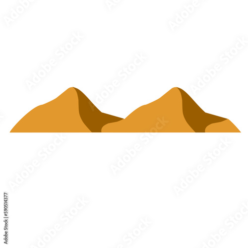 desert mountain illustration