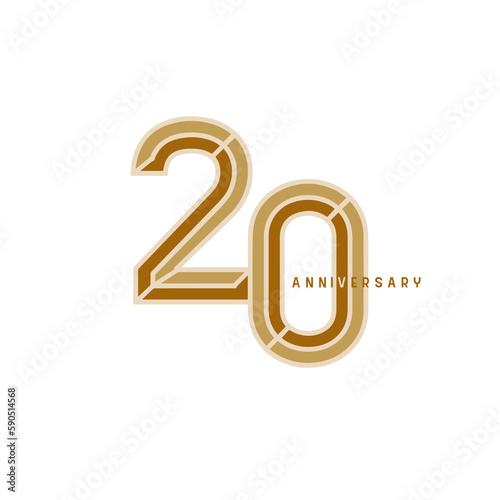 20th anniversary elegance logotype